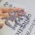 occidental style fashion exaggerating  diamond silver Double love earrings  temperament all-Purpose long style Pe
