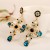 occidental style cross diamond earrings retro palace style hollow all-Purpose fresh earrings