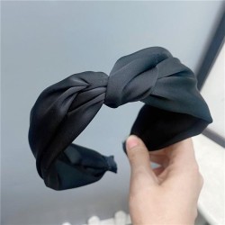 brief pure color medium Headband sweet temperament width head Cloth Headband w..
