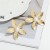 occidental style brief fashion flowers earrings fashion embed Pearl earrings Alloy ear stud