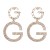 occidental style personality geometry Double pendant diamond personality exaggerating woman ear stud