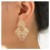occidental style brief  fashion rhombus Alloy carving personality geometry earrings womanearrings F
