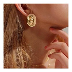 occidental style creative brief fashion temperament personality Double circle ..