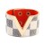 fashion bangle big width leatherV Word grid pattern trend all-PurposePU leather woman