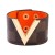 fashion bangle big width leatherV Word grid pattern trend all-PurposePU leather woman