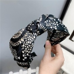 houndstooth Headband width personality wind temperament head buckle surface He..