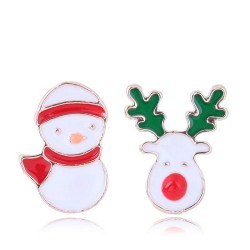 Korean style fashion  sweetOL Metal concise christmas series asymmetry persona..