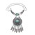 Bohemia fashion Alloy necklace pattern mosaic turquoise feather tassel ethnic style
