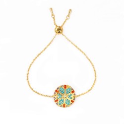 occidental style tribe colorful ethnic style bracelet woman retro diamond eyes..