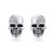  retro surface skull fully-jewelled ear stud personality earrings man woman
