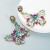 earring  occidental style personality hollow color butterfly earrings fashion temperament banquet ear stud