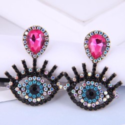 occidental style fashion Metal flash diamond eyes temperament exaggerating ear..
