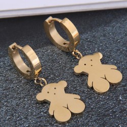 Korean style fashion titanium steel concise lovely samll personality ear stud ..