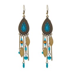 occidental style retro drop samll Alloy earrings woman  leaves short style Ear..