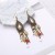 occidental style retro drop samll Alloy earrings woman  leaves short style Earring  creative samll gift