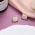 silver Earring temperament brief geometry square earrings retro color ear stud woman Acrylic Earring