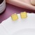 silver Earring temperament brief geometry square earrings retro color ear stud woman Acrylic Earring