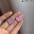 silver Earring temperament brief geometry square earrings retro color ear stud woman Acrylic Earring