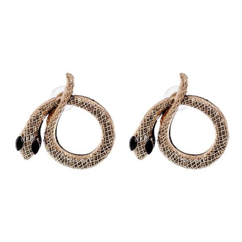  occidental style retro Alloy diamond animal samll snake woman ear stud earrings
