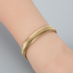 occidental style trend gilded titanium steel snake bracelet stainless steel ma..