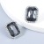 fashion wind Alloy diamond Acrylic square ear stud earrings woman occidental style retro Street Snap Earring