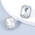fashion wind Alloy diamond Acrylic square ear stud earrings woman occidental style retro Street Snap Earring