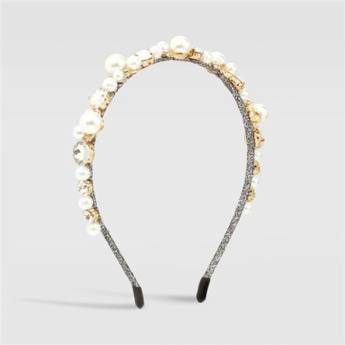 F occidental style  imitate Pearl diamond retro Headband Metal temperament Ladies fashion Headband