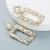 ins occidental style fashion geometry square earrings woman  Alloy embed color Rhinestone personality exaggerati
