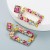 ins occidental style fashion geometry square earrings woman  Alloy embed color Rhinestone personality exaggerati