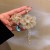 silver diamond crystal Pearl asymmetry flowers earrings woman wind super exaggerating earri