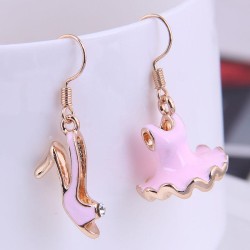 fine Korean style fashion concise High-heeled shoes  Dress asymmetry personali..