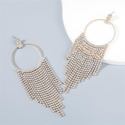 occidental style claw chain series Alloy diamond Rhinestone Round tassel earri..