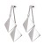 occidental style  gold samll square wind fashion pendant ear stud