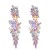 occidental style  fashion Bohemia temperament long style personality colorful diamond ear stud woman