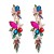  occidental style  fashion Bohemia temperament long style personality colorful diamond ear stud woman