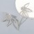 occidental style wind exaggerating claw chain series Alloy diamond Rhinestone fully-jewelled flowers earrings 