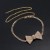 occidental style exaggerating trend diamond bow necklace woman ins embed fully-jewelled Alloy chain clavicle neck
