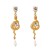  occidental style  retro snake embed zircon fashion creative Alloy ear stud woman