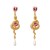  occidental style  retro snake embed zircon fashion creative Alloy ear stud woman