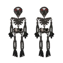  earrings occidental style fashion diamond ear stud skull ear stud