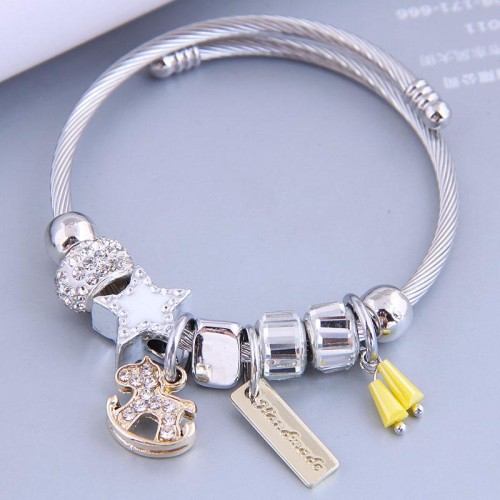 occidental style fashion  Metal all-Purpose diamond more elements pendant accessories temperament bangle