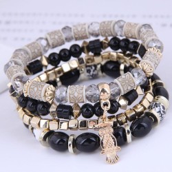 occidental style trend fashion Metal owl concise mash up candy multilayer woma..