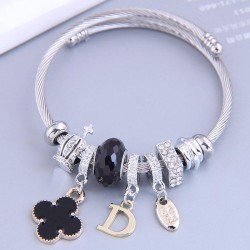 occidental style fashion  Metal all-Purpose four leaf D Word more elements pen..