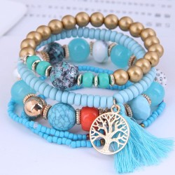 occidental style trend fashion Metal Life tree tassel  concise mash up candy m..