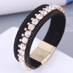 occidental style  fashion Metal concise flash diamond chain mash up buckle tem..