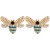 occidental style creative personality insect samll diamond ear stud personality exaggerating woman