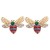 occidental style creative personality insect samll diamond ear stud personality exaggerating woman