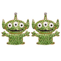 occidental style creative personality exaggerating ear stud woman cartoon colo..