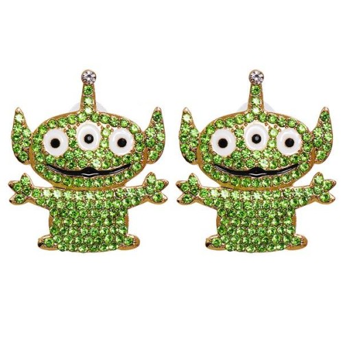 occidental style creative personality exaggerating ear stud woman cartoon color earrings woman