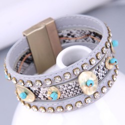 occidental style fashion concise mash up Rhinestone Metal accessories  cortex ..